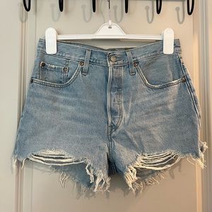 Denim shorts